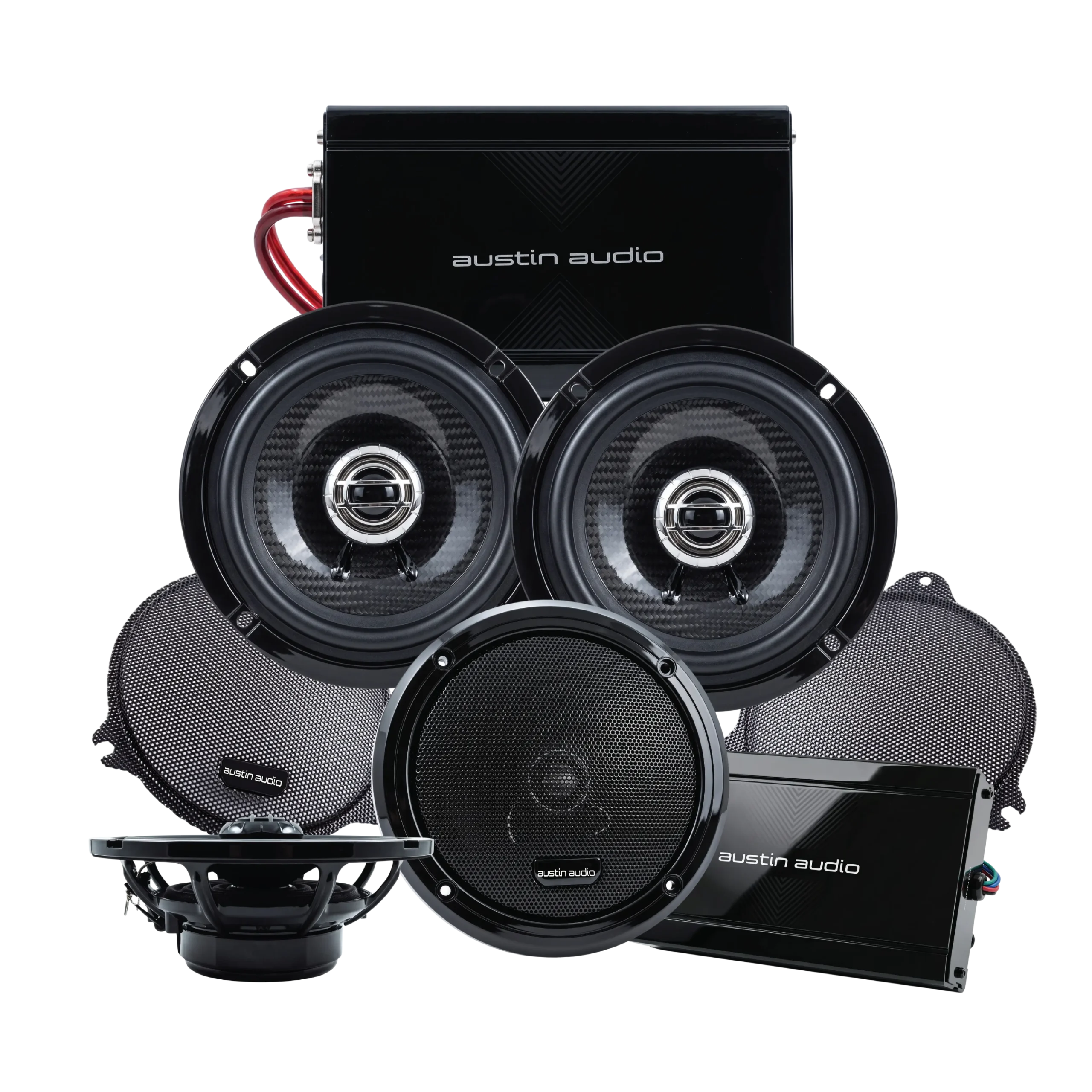 Austin Audio P-HD4UT Front and Rear AMP
